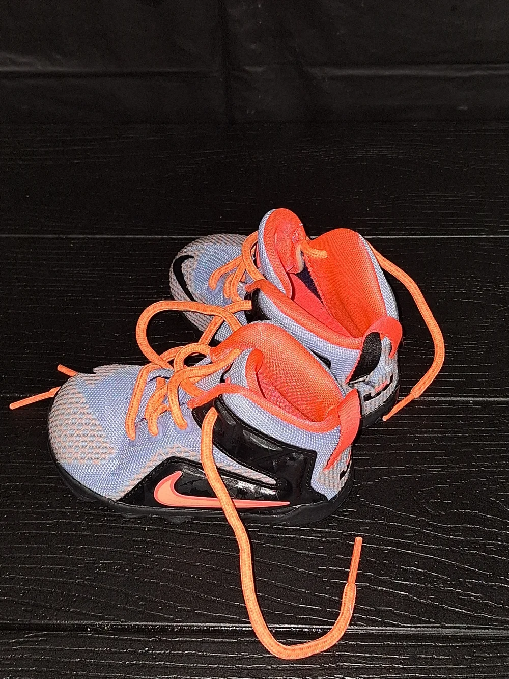 Nike Jordan Babys' Orange and Gray Athletic Sneakers Sz 5c